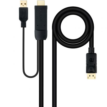 Nanocable Cable Conversor HDMI 2.0 a DisplayPort V1.2, 1.8 m, Negro Nanocable Cable Conversor HDMI 2.0 a DisplayPort V1.2, 1.8 m, Negro